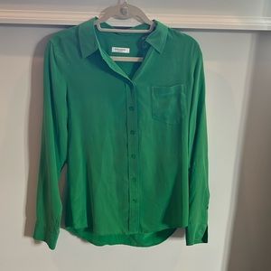 Equipment FEMME long sleeve button shirt- size S